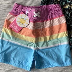 RuggedButts 3T swim trunk 🌈 stripe — NWT